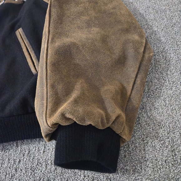 Vintage Boogies Diner Las Vegas Varsity Jacket Leather And Wool Size XXL - Picture 6 of 8